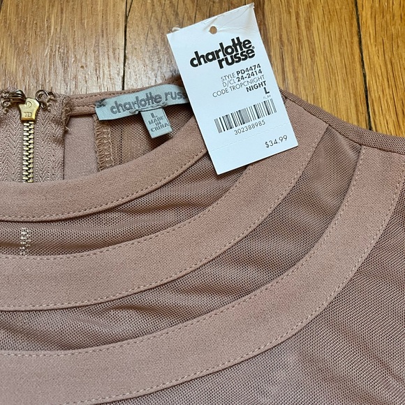 NWT Cutout Dress - Nude - Picture 3 of 4